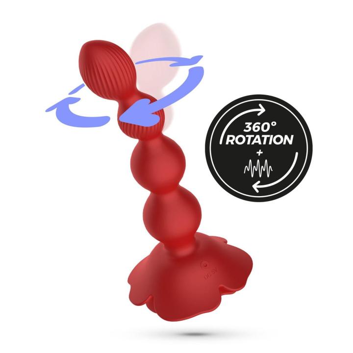 Rotujący plug analny z pilotem i wibracjami 19 cm, 20 trybów