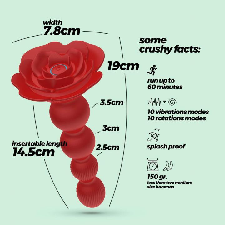 Rotujący plug analny z pilotem i wibracjami 19 cm, 20 trybów