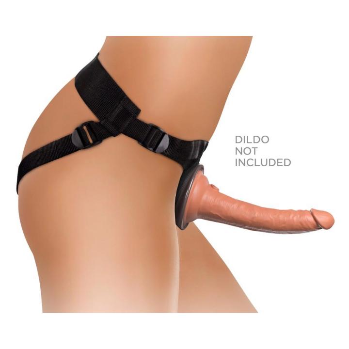 Uprząż strap-on z płytką dokującą na przyssawkę i miękkim wyściełaniem