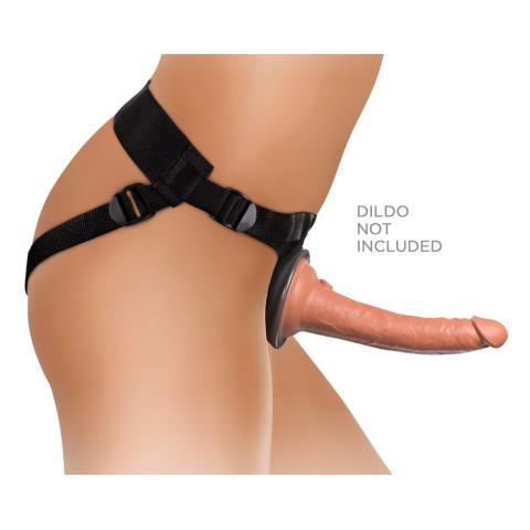 Uprząż strap-on z płytką dokującą na przyssawkę i miękkim wyściełaniem