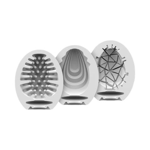 Satisfyer Eggcited jajka masturbacyjne 3 szt. – jednorazowy masturbator TPE