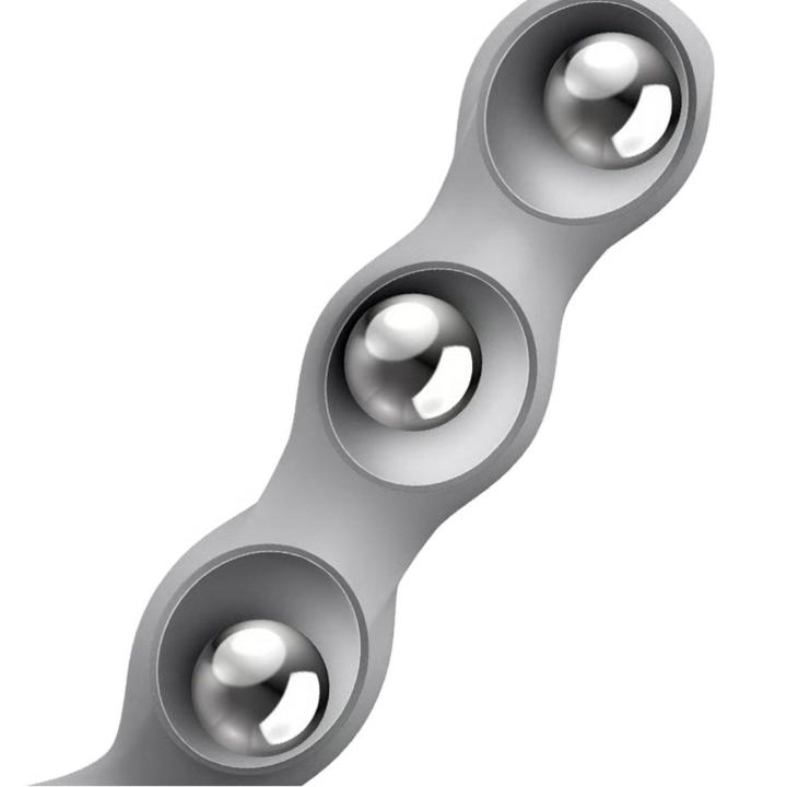 Satisfyer Triple Ball-R Grey – dildo z obciążonymi kulkami i przyssawką | Loris.pl