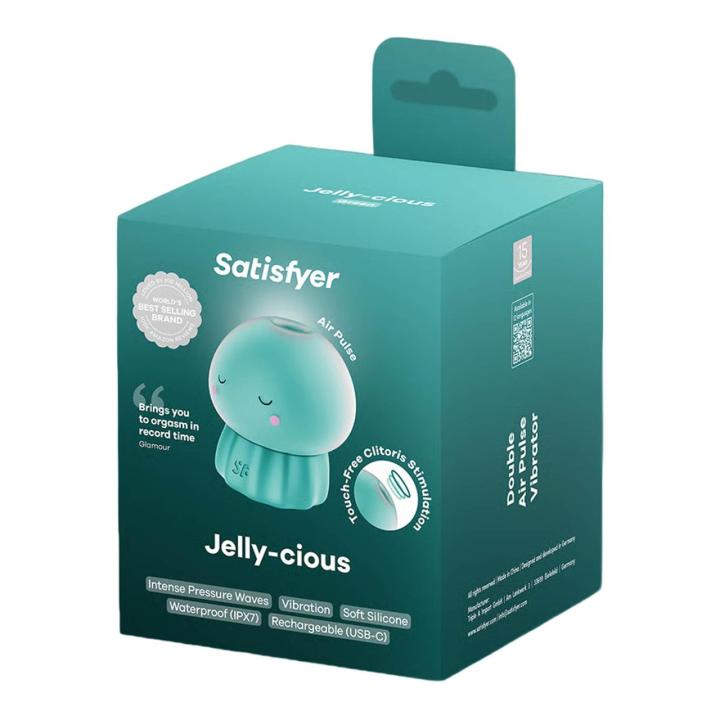 Satisfyer Jelly-cious Green – stymulator łechtaczki z falami ciśnienia i wibracjami