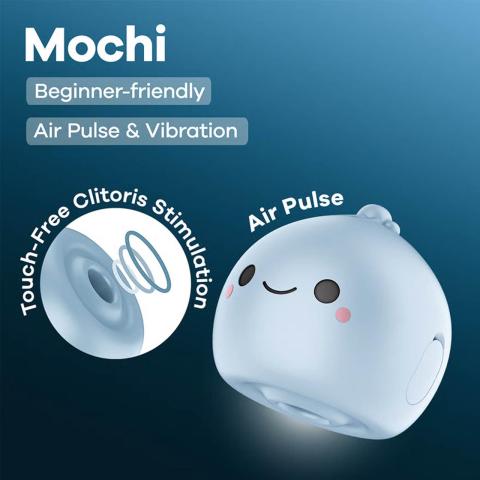 Satisfyer Mochi Frost Blue – stymulator łechtaczki, fale ciśnienia i wibracje