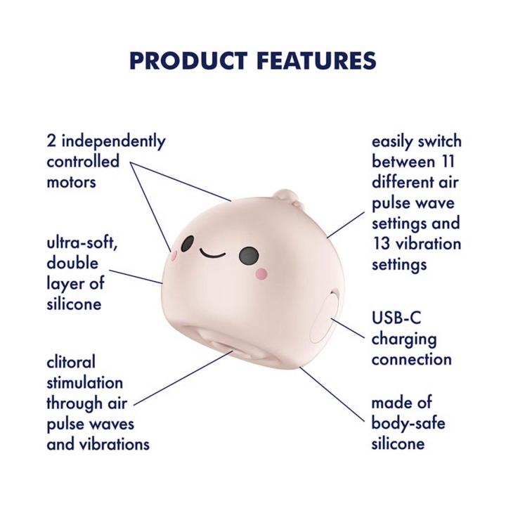 Satisfyer Mochi Beige – stymulator łechtaczki fale ciśnienia i wibracje | Loris.pl