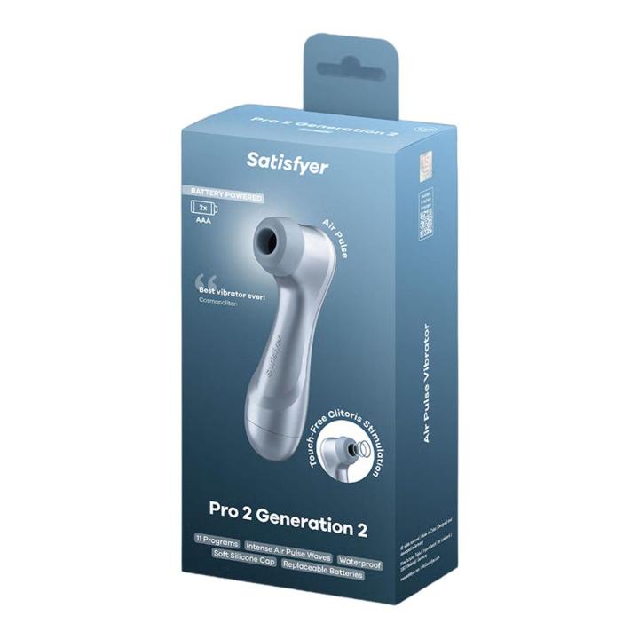 Satisfyer Pro 2 Gen 2 Ice Blue – stymulator łechtaczki Air Pulse na baterie | Loris.pl