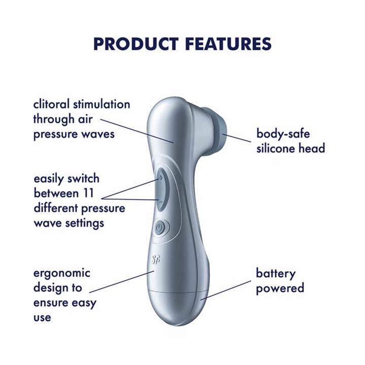 Satisfyer Pro 2 Gen 2 Ice Blue – stymulator łechtaczki Air Pulse na baterie | Loris.pl