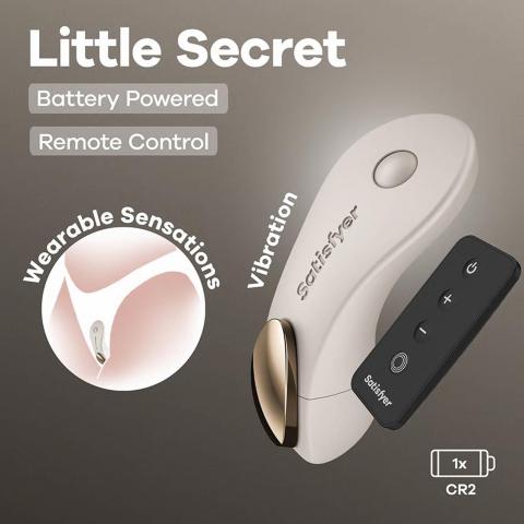 Satisfyer Little Secret – stymulator łechtaczki do bielizny z pilotem | Loris.pl