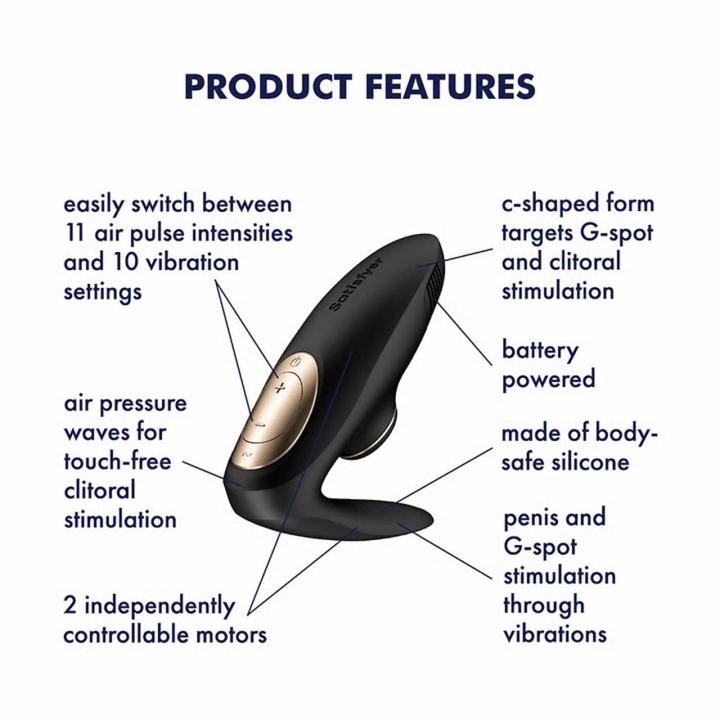 Satisfyer Pro 4 Couples – wibrator dla par Air Pulse + punkt G | Loris.pl