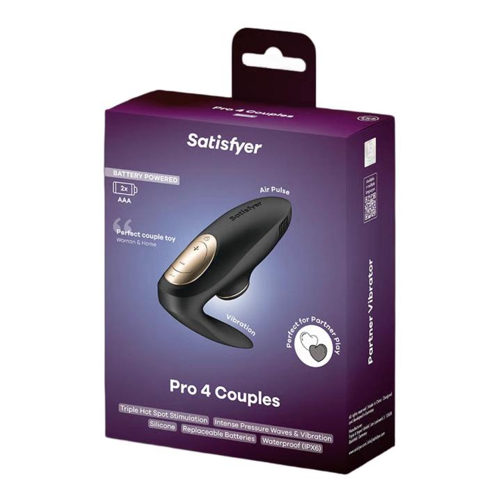 Satisfyer Pro 4 Couples – wibrator dla par Air Pulse + punkt G | Loris.pl