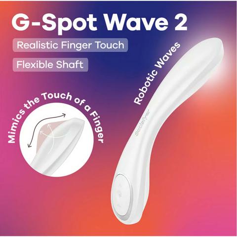 Satisfyer G-Spot Wave 2 White – wibrator do punktu G Robotic Wave | Loris.pl