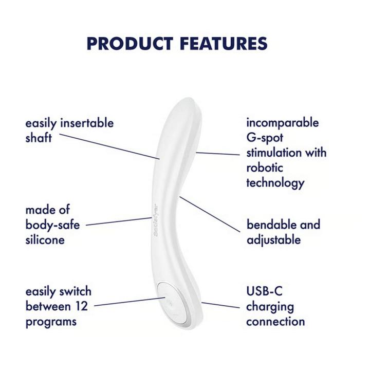 Satisfyer G-Spot Wave 2 White – wibrator do punktu G Robotic Wave | Loris.pl