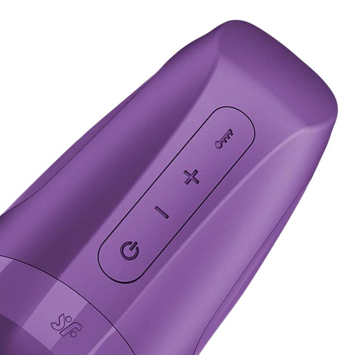 Satisfyer Men Heat Vibration dark berry – masturbator z grzaniem i wibracjami