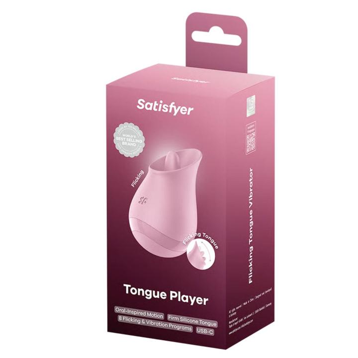Satisfyer Tongue Player Mauve – stymulator łechtaczki z języczkiem i wibracjami