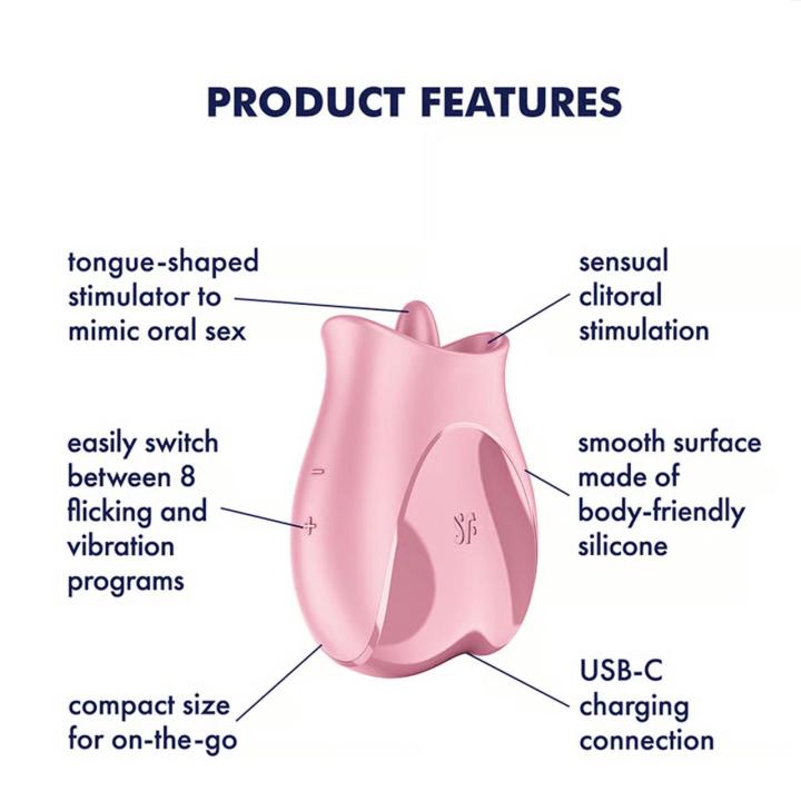 Satisfyer Tongue Lover Pink – stymulator oralny z języczkiem | Loris.pl