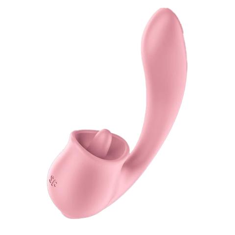 Satisfyer Tongue Genius Pink – stymulator łechtaczki i punktu G | Loris.pl