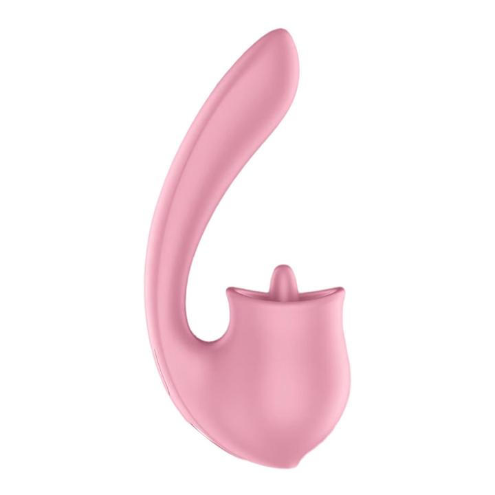 Satisfyer Tongue Genius Pink – stymulator łechtaczki i punktu G | Loris.pl