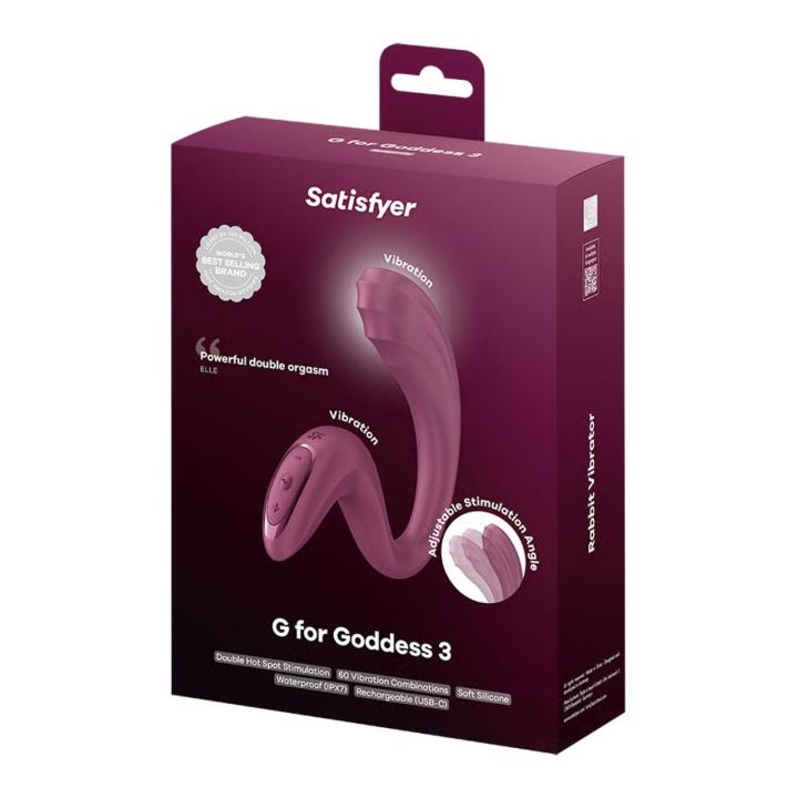 Satisfyer G for Goddess 3 Burgundy – wibrator punkt G i łechtaczki | Loris.pl