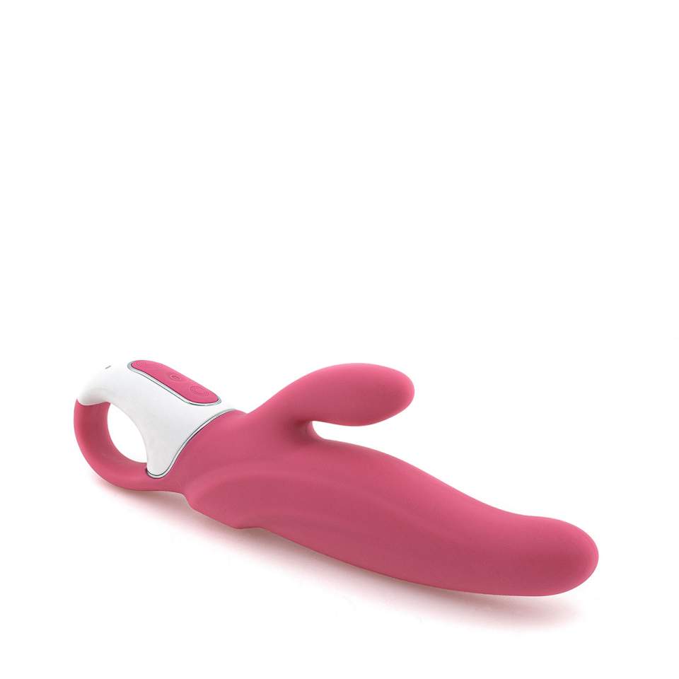 Różowy silikonowy wibrator Satisfyer Vibes Mr Rabbit  ze stymulacją łechtaczki