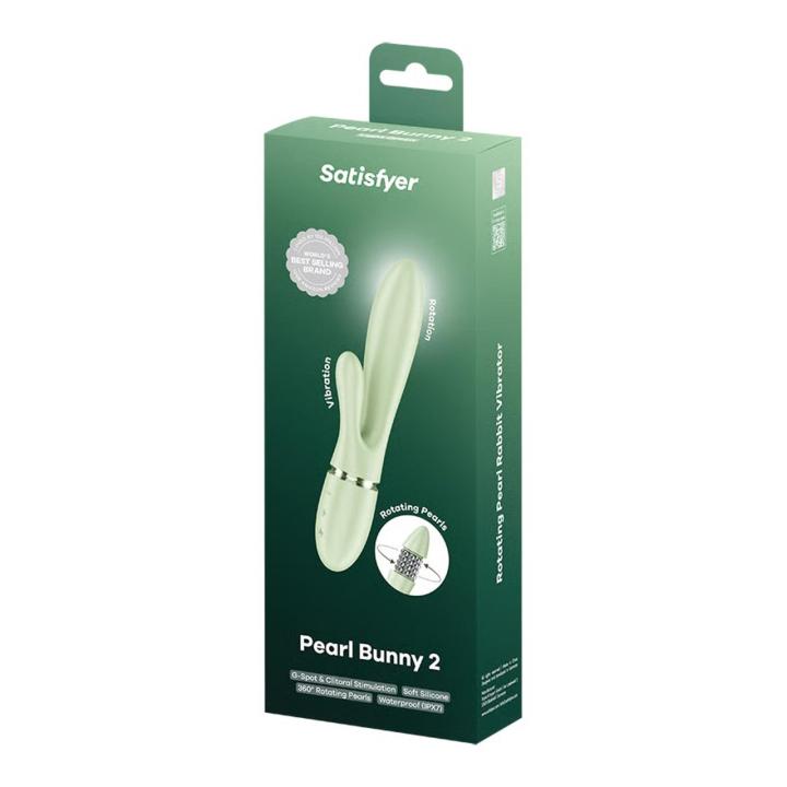 Satisfyer Pearl Bunny 2 zielony – króliczek z perłami 360° | Loris.pl