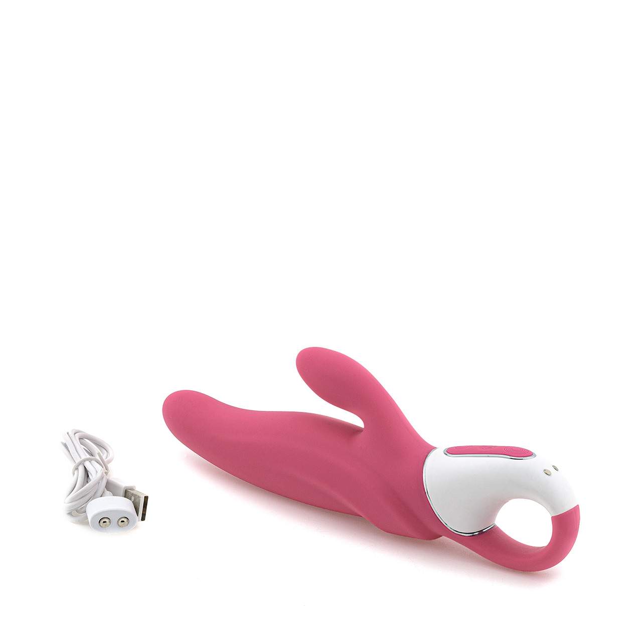Różowy silikonowy wibrator Satisfyer Vibes Mr Rabbit  ze stymulacją łechtaczki