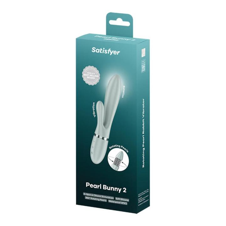 Satisfyer Pearl Bunny 2 greygreen - króliczek z perłami 360° i 2 silnikami
