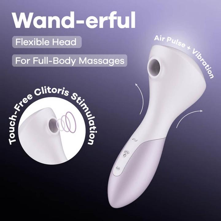 Satisfyer Wand-erful Light Violet – fale ciśnienia i wibracje | Loris.pl