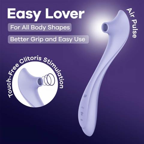 Satisfyer Easy Lover – stymulator łechtaczki fale ciśnienia + wibracje | Loris.pl