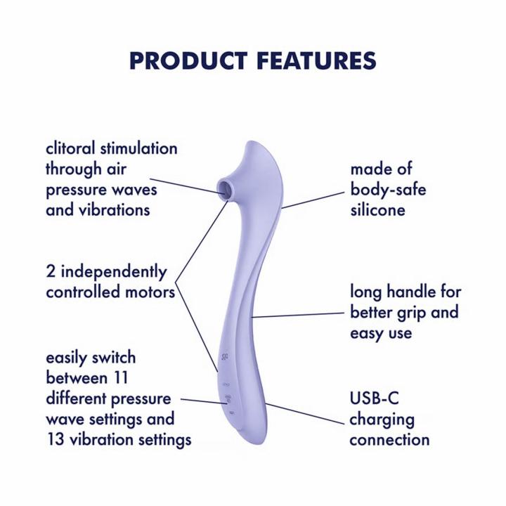 Satisfyer Easy Lover – stymulator łechtaczki fale ciśnienia + wibracje | Loris.pl