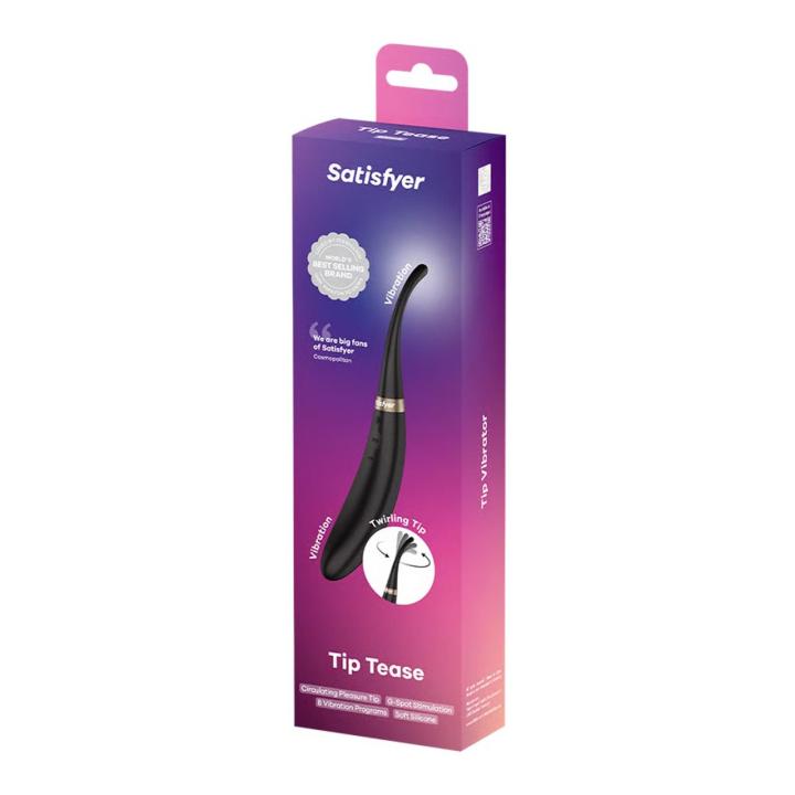 Satisfyer Tip Tease Black – podwójny stymulator i wibrator punktu G | Loris.pl