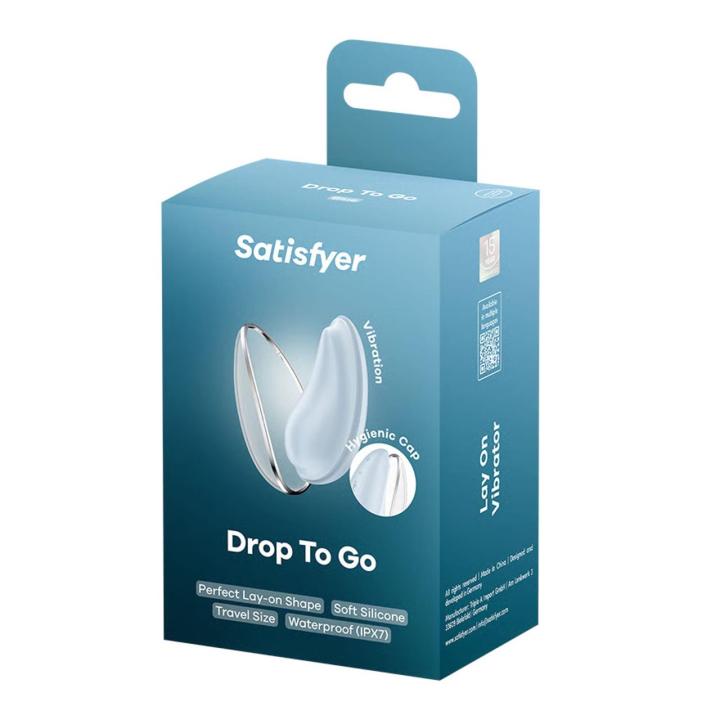 Satisfyer Drop To Go Blue – mini wibrator do łechtaczki 12 trybów | Loris.pl