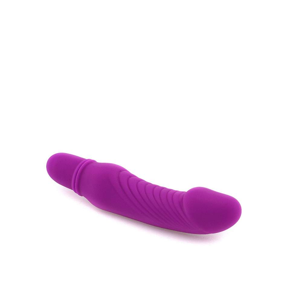 Fioletowy silikonowy wibrator mini do stymulacji waginalnej i analnej