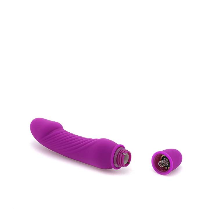 Fioletowy silikonowy wibrator mini do stymulacji waginalnej i analnej