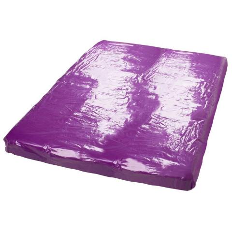 Fioletowe prześcieradło winylowe 200x230 cm – ochrona do mokrej zabawy