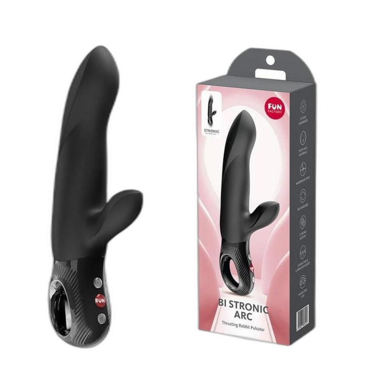 Fun Factory Bi Stronic Arc Black – króliczek do punktu G, 2 silniki, IPX7 | Loris.pl