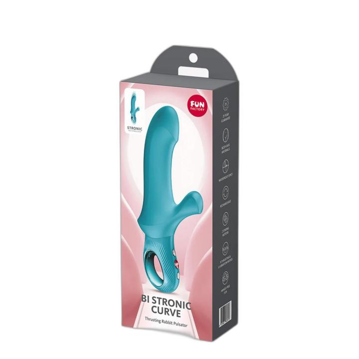 Fun Factory Bi Stronic Curve Aquamarine – króliczek thrusting do punktu g | Loris.pl