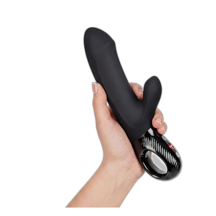 Fun Factory Bi Stronic Embrace Black – króliczek z ruchem posuwistym USB-C