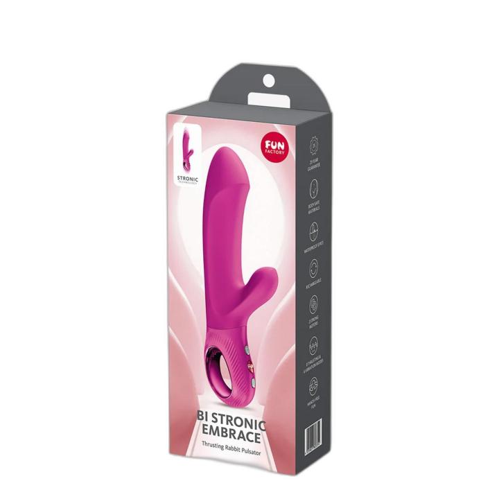 Fun Factory Bi Stronic Embrace Magenta – króliczek z ruchem posuwistym | Loris.pl