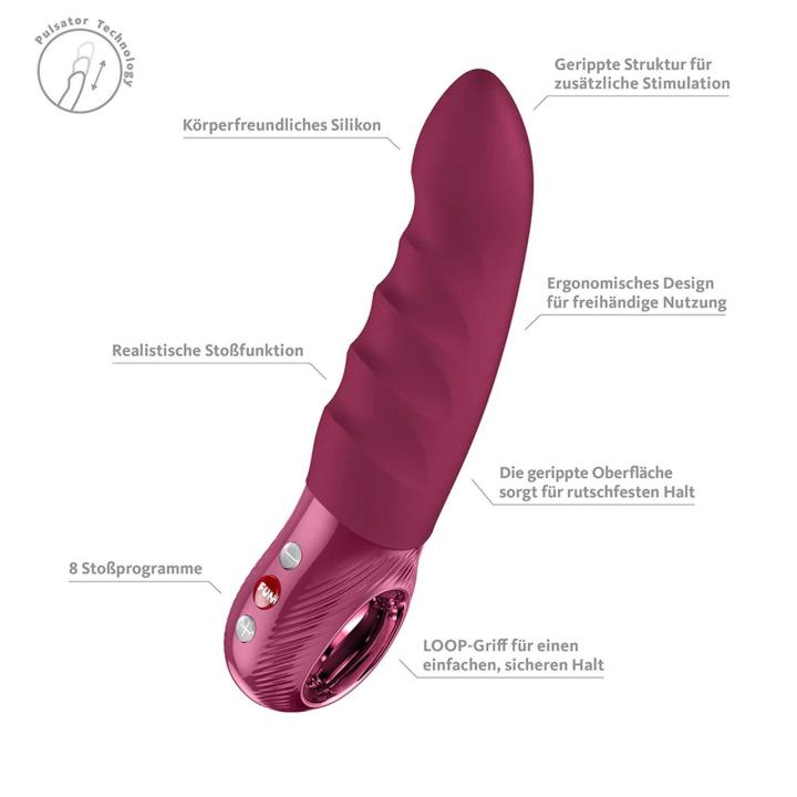 Fun Factory Stronic Deep Wine Red – masażer z ruchem posuwistym | Loris.pl