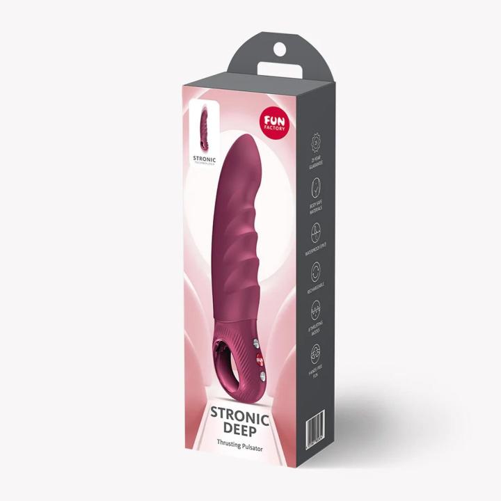Fun Factory Stronic Deep Wine Red – masażer z ruchem posuwistym | Loris.pl