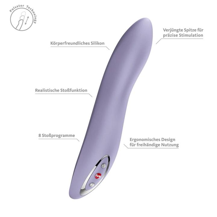 Fun Factory Stronic Flow Light Violet – masażer z ruchem posuwistym do punktu G