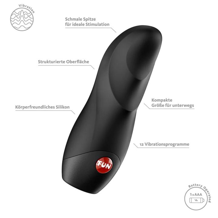 Fun Factory Viola Black – mini wibrator punktowy bateryjny | Loris.pl
