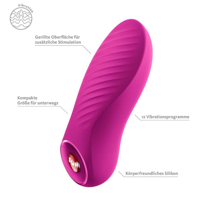 Fun Factory Bijou Magenta – mini wibrator silikonowy USB-C IPX7 | Loris.pl