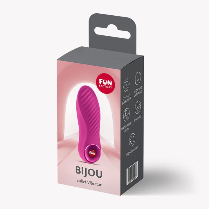 Fun Factory Bijou Magenta – mini wibrator silikonowy USB-C IPX7 | Loris.pl