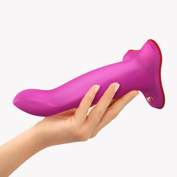 Fun Factory Limba Flex L Magenta – elastyczne dildo z przyssawką 18 cm | Loris.pl