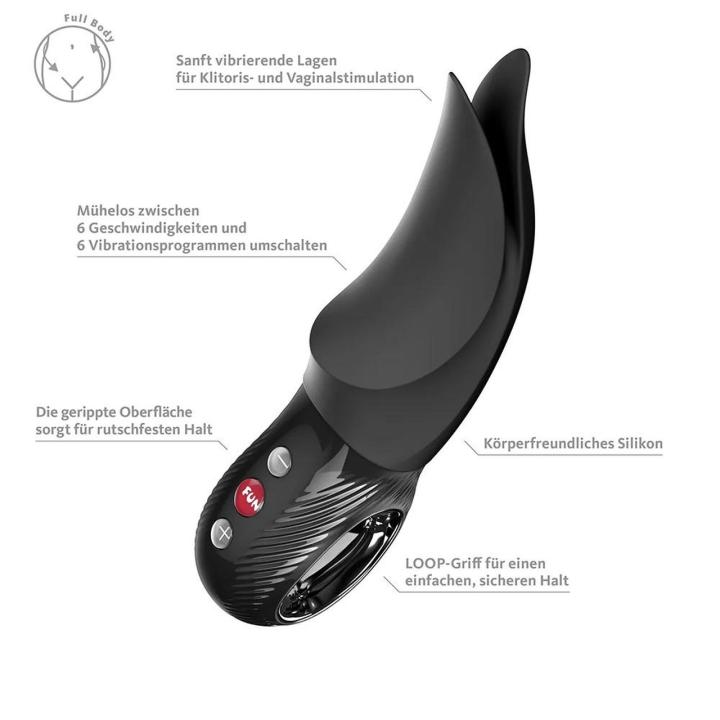 Fun Factory Volta Black – stymulator łechtaczki USB-C, IPX7 | Loris.pl