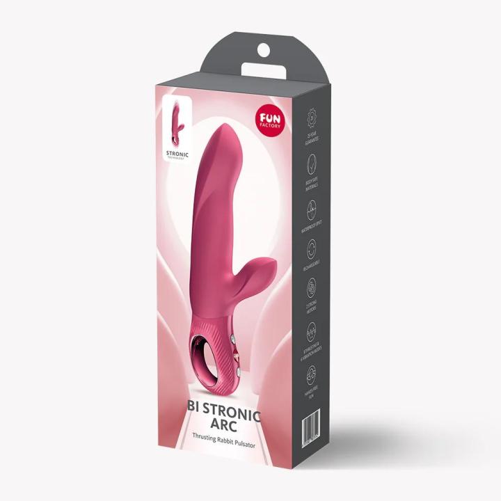 Fun Factory Bi Stronic Arc Raspberry – króliczek z ruchem posuwistym USB-C