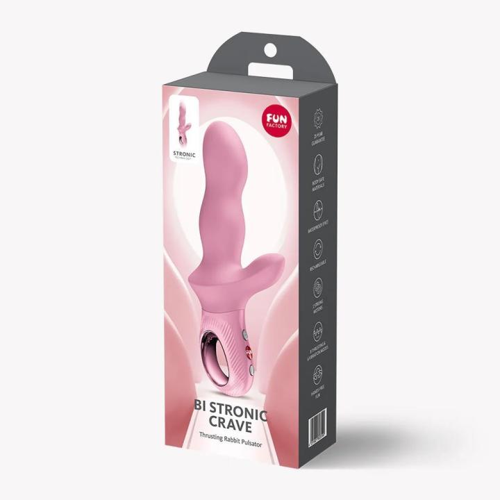 Fun Factory Bi Stronic Crave Rosé – króliczek z posuwem, wibracjami i ipx7 | Loris.pl