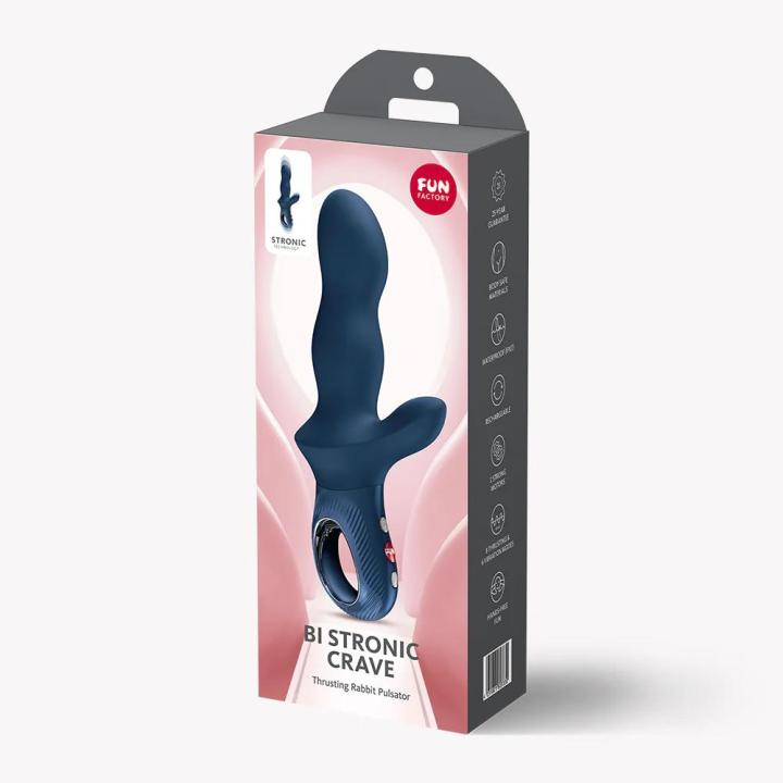 Fun Factory Bi Stronic Crave Nightblue – króliczek z ruchem posuwistym | Loris.pl