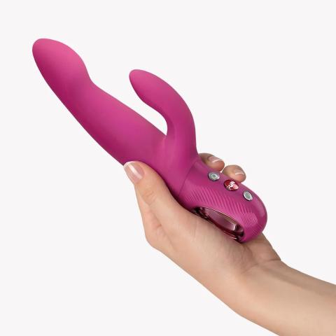 Fun Factory Bi Stronic Immerse Magenta – króliczek z ruchem posuwistym i wibracją